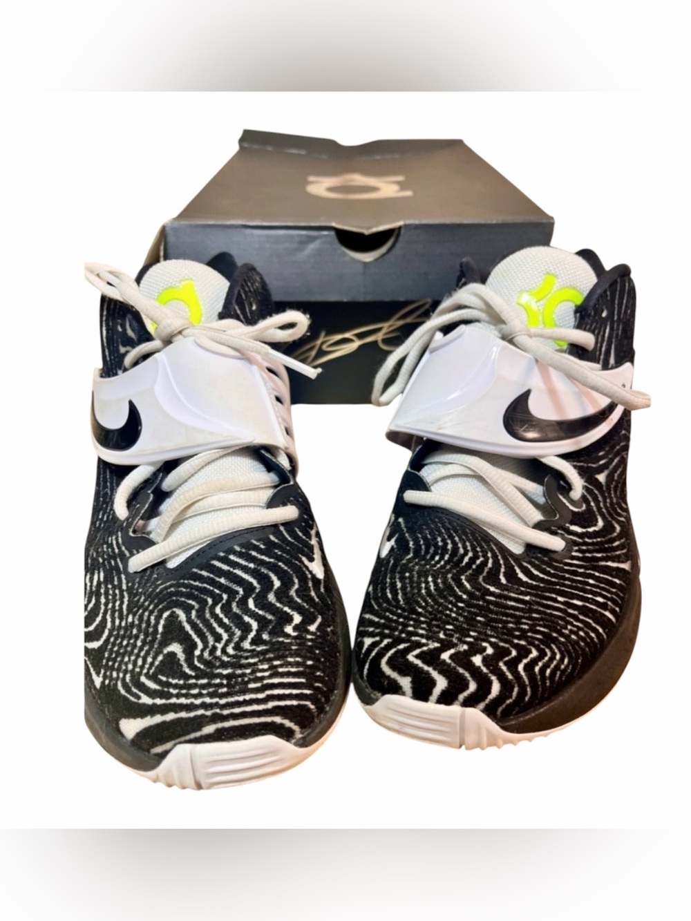 Nike KD 14 TB Black & White Men's Basketball Sneaker DA7850-001 Shoes Size 8